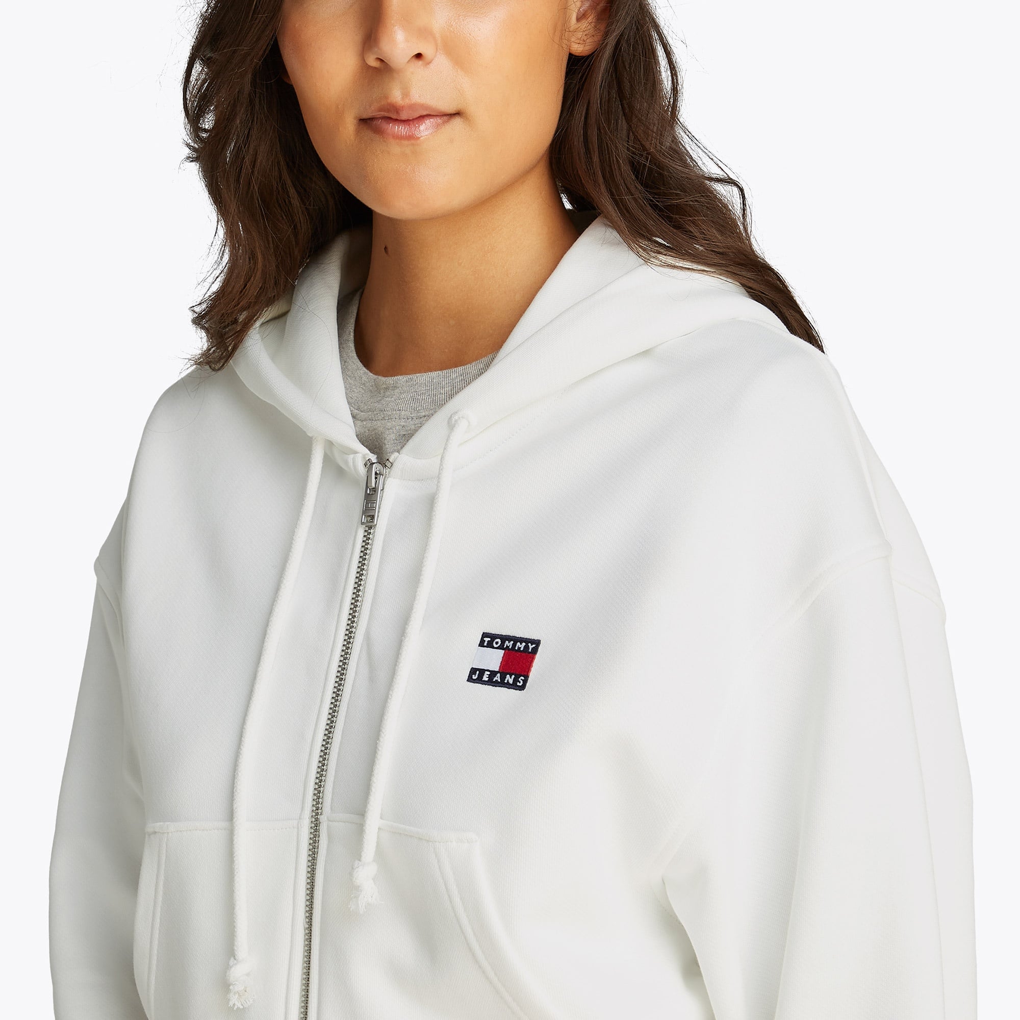 Tommy Hilfiger Kadın Beyaz Hoodie