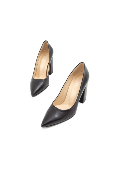  Tamer Tanca Kadın Hakiki Deri Siyah Deri Klasik Ayakkabı