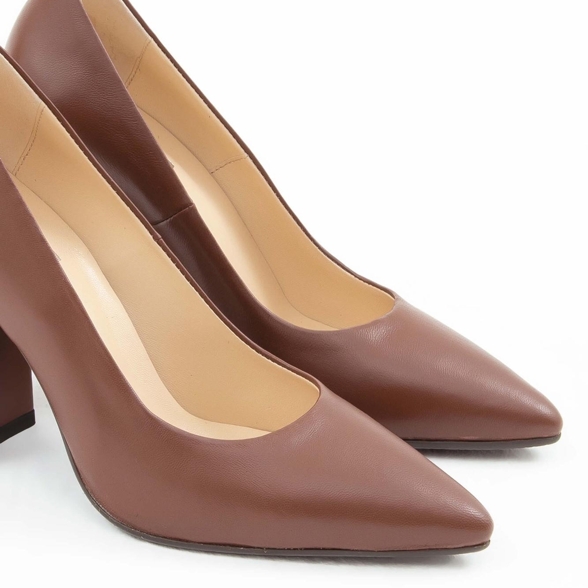 Tamer Tanca Kadın Hakiki Deri Taba Klasik Ayakkabı