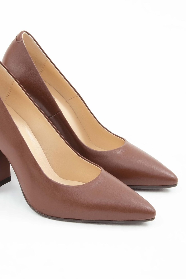  Tamer Tanca Kadın Hakiki Deri Taba Klasik Ayakkabı