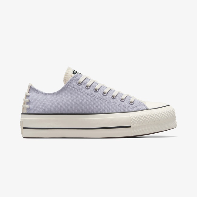  Converse Chuck Taylor All Star Lift Crafted Laces Kadın Lila Platform Sneaker