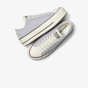  Converse Chuck Taylor All Star Lift Crafted Laces Kadın Lila Platform Sneaker