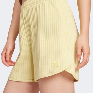  adidas Essentials Wide Rib Sprinter Kadın Sarı Şort