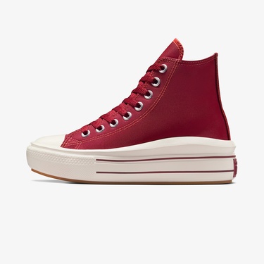 Converse Chuck Taylor All Star Move Platform Kadın Kırmızı Platform Sneaker