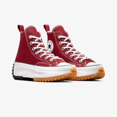 Converse Run Star Hike Unisex Kırmızı Platform Sneaker