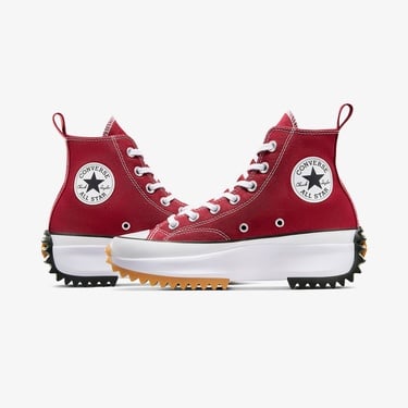  Converse Run Star Hike Unisex Kırmızı Platform Sneaker
