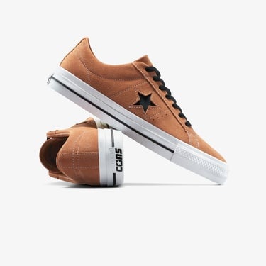  Converse One Star Pro Unisex Turuncu Süet Sneaker
