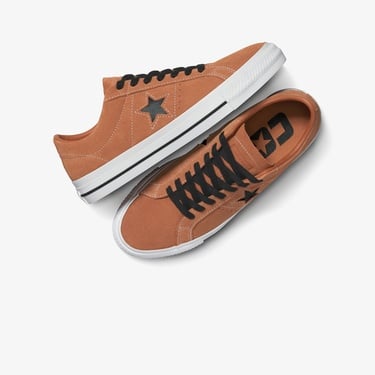  Converse One Star Pro Unisex Turuncu Süet Sneaker