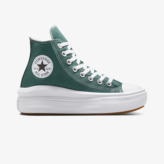  Converse Chuck Taylor All Star Move Platform Kadın Yeşil Platform Sneaker