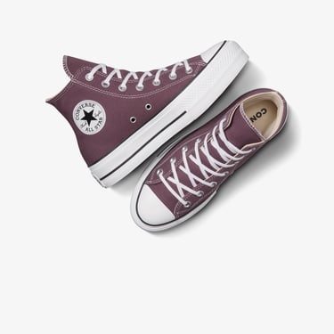  Converse Chuck Taylor All Star Lift Kadın Bordo Platform Sneaker