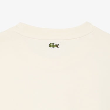  Lacoste Print Kadın Bej T-Shirt