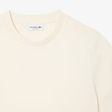  Lacoste Print Kadın Bej T-Shirt