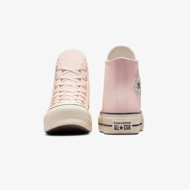  Converse Chuck Taylor All Star Lift Kadın Pembe Süet Platform Sneaker