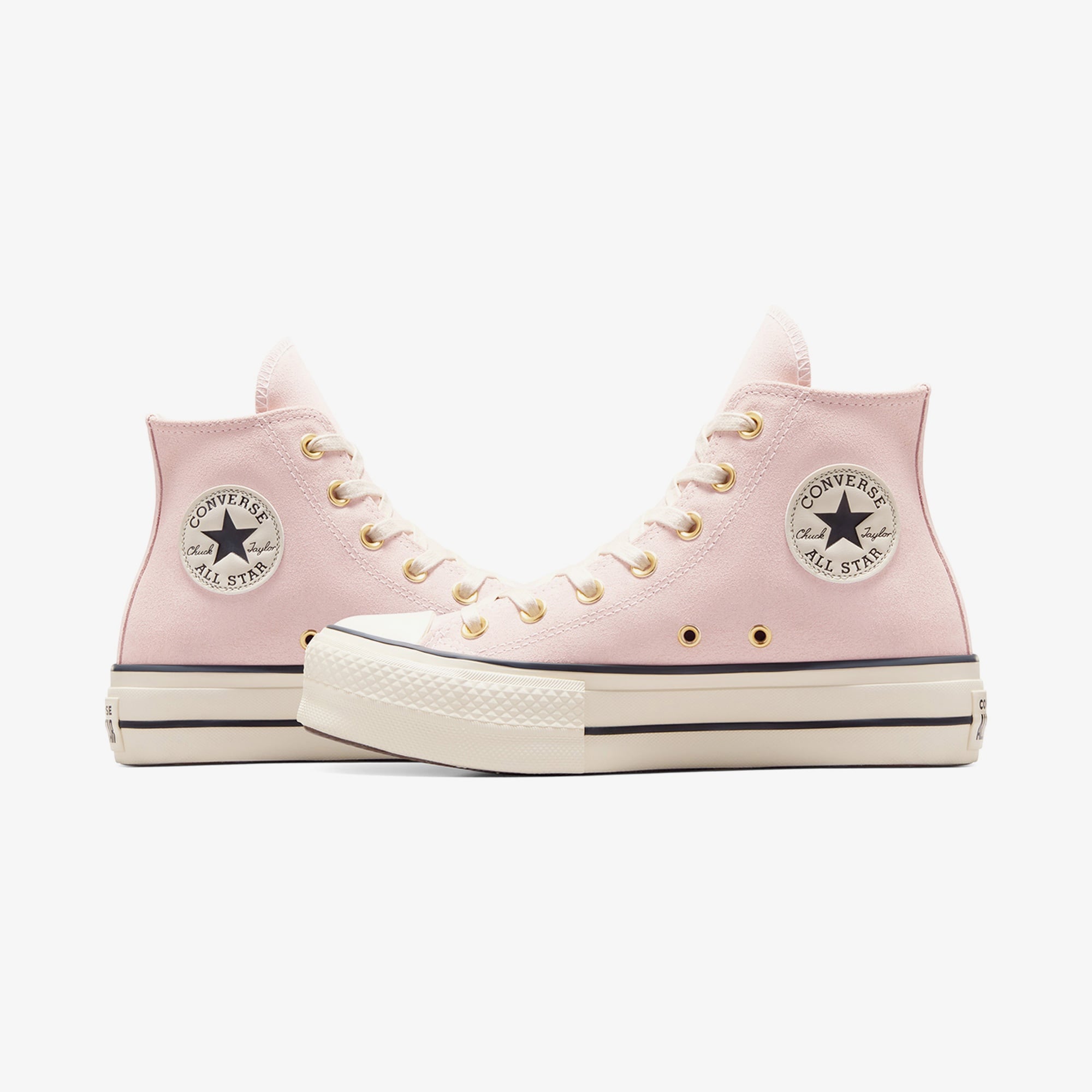 Converse Chuck Taylor All Star Lift Kadın Pembe Süet Platform Sneaker