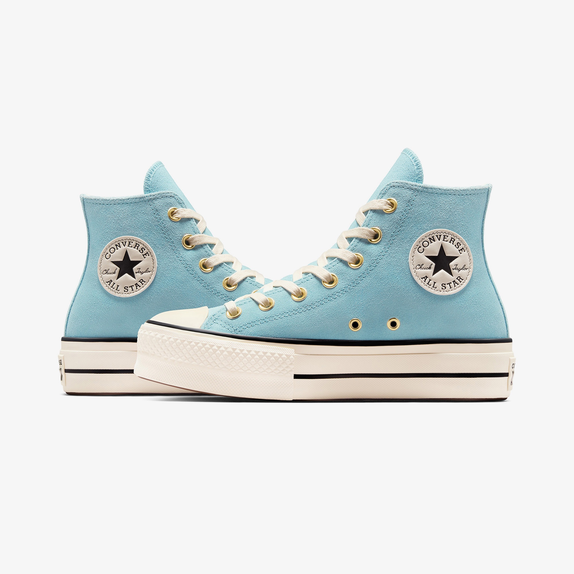Converse Chuck Taylor All Star Lift Kadın Açık Mavi Süet Platform Sneaker