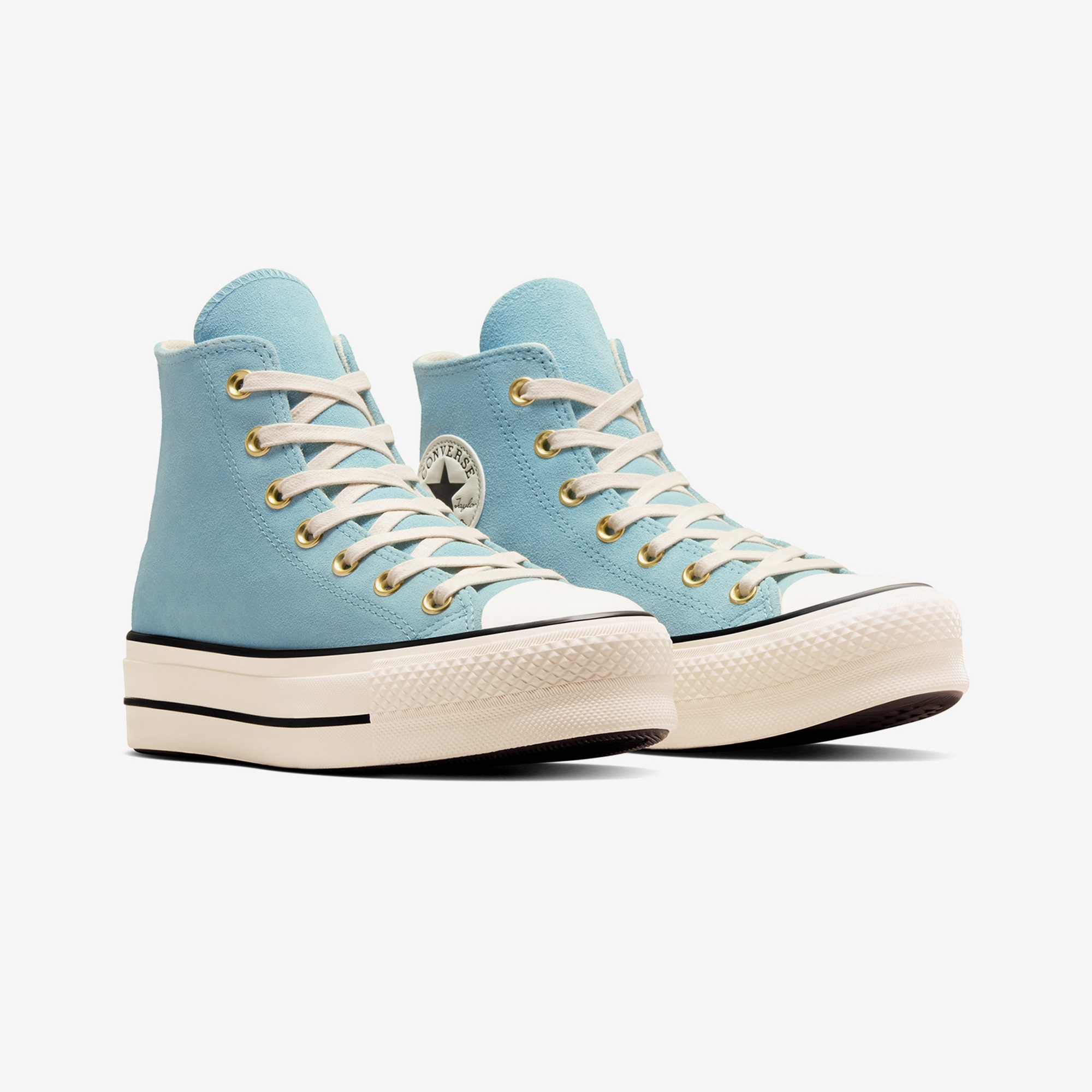 Converse Chuck Taylor All Star Lift Kadın Açık Mavi Süet Platform Sneaker