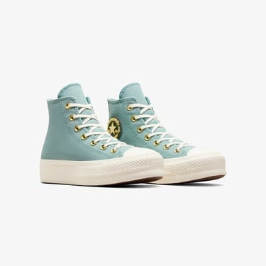  Converse Chuck Taylor All Star Lift Kadın Açık Mavi Platform Sneaker