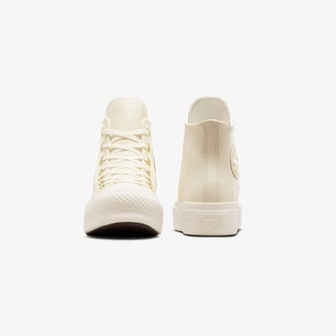  Converse Chuck Taylor All Star Lift Kadın Krem Deri Platform Sneaker