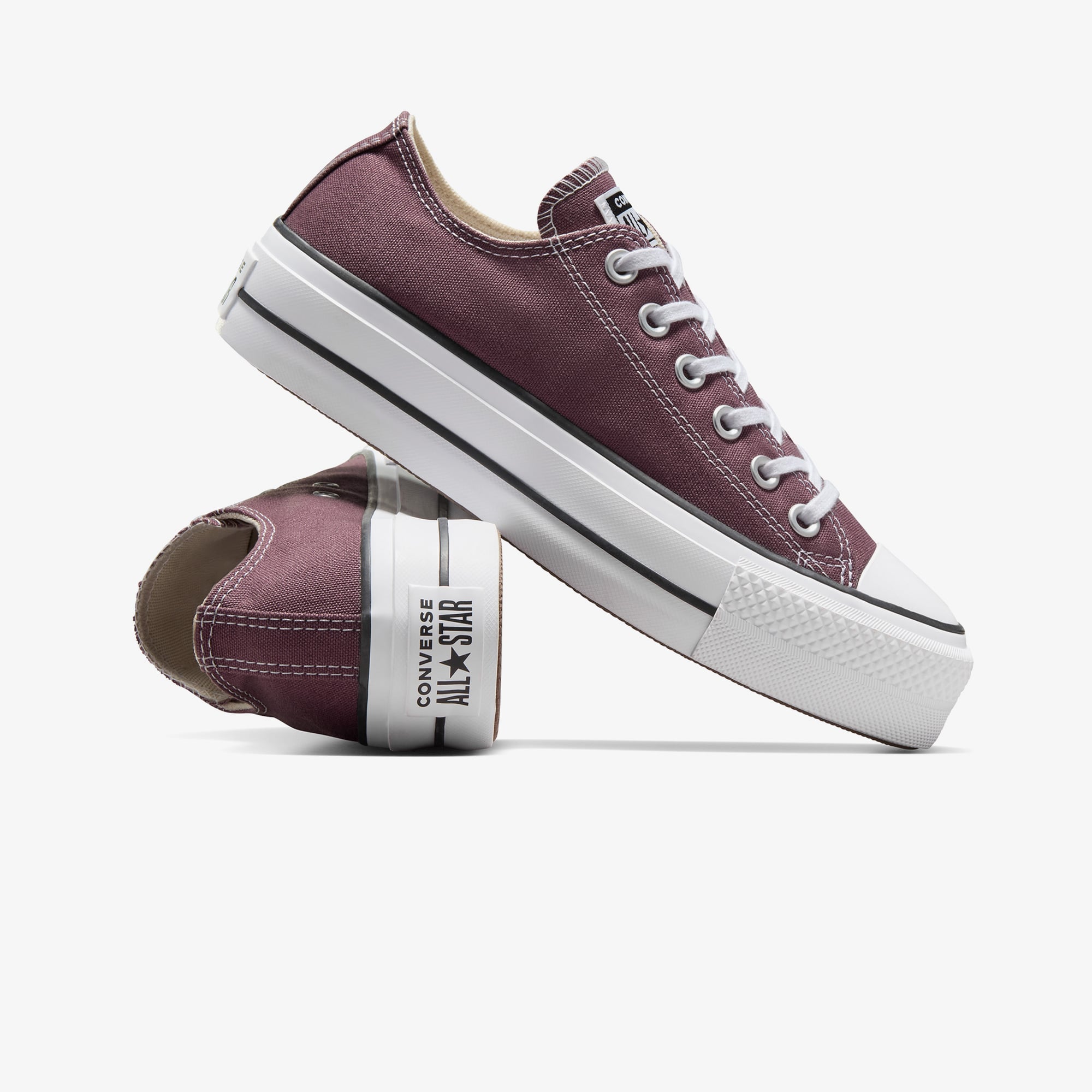 Converse Converse Chuck Taylor All Star Lift Kadın Bordo Platform Sneaker | FashFed Bordo - 6. görsel