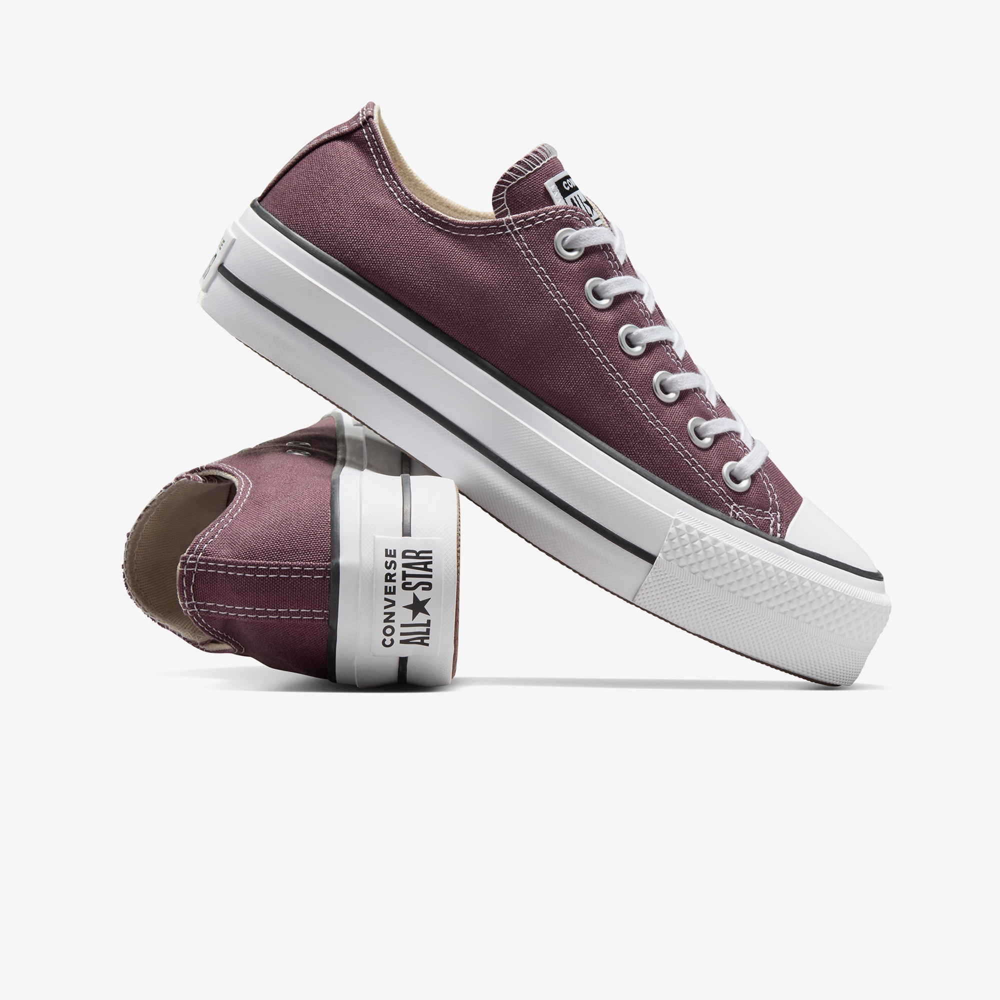 Converse Chuck Taylor All Star Lift Kadın Bordo Platform Sneaker