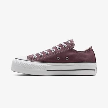  Converse Chuck Taylor All Star Lift Kadın Bordo Platform Sneaker