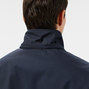  Lacoste Erkek Regular Fit Kapüşonlu Baskılı Lacivert Yağmurluk