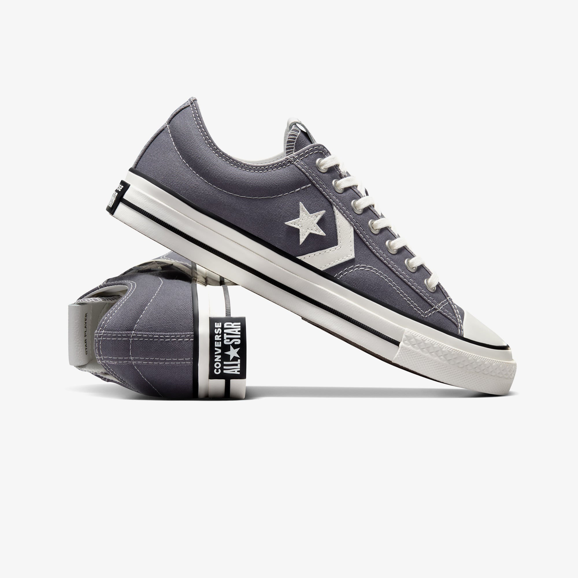 Converse Converse Mor Star Player 76 Unisex Gri Sneaker | FashFed Mor - 7. görsel