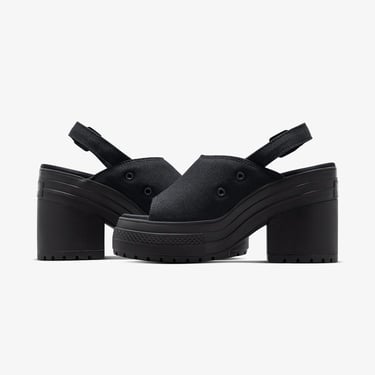  Converse Chuck 70 De Luxe Heel Unisex Siyah Platform Sandalet