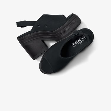  Converse Chuck 70 De Luxe Heel Unisex Siyah Platform Sandalet