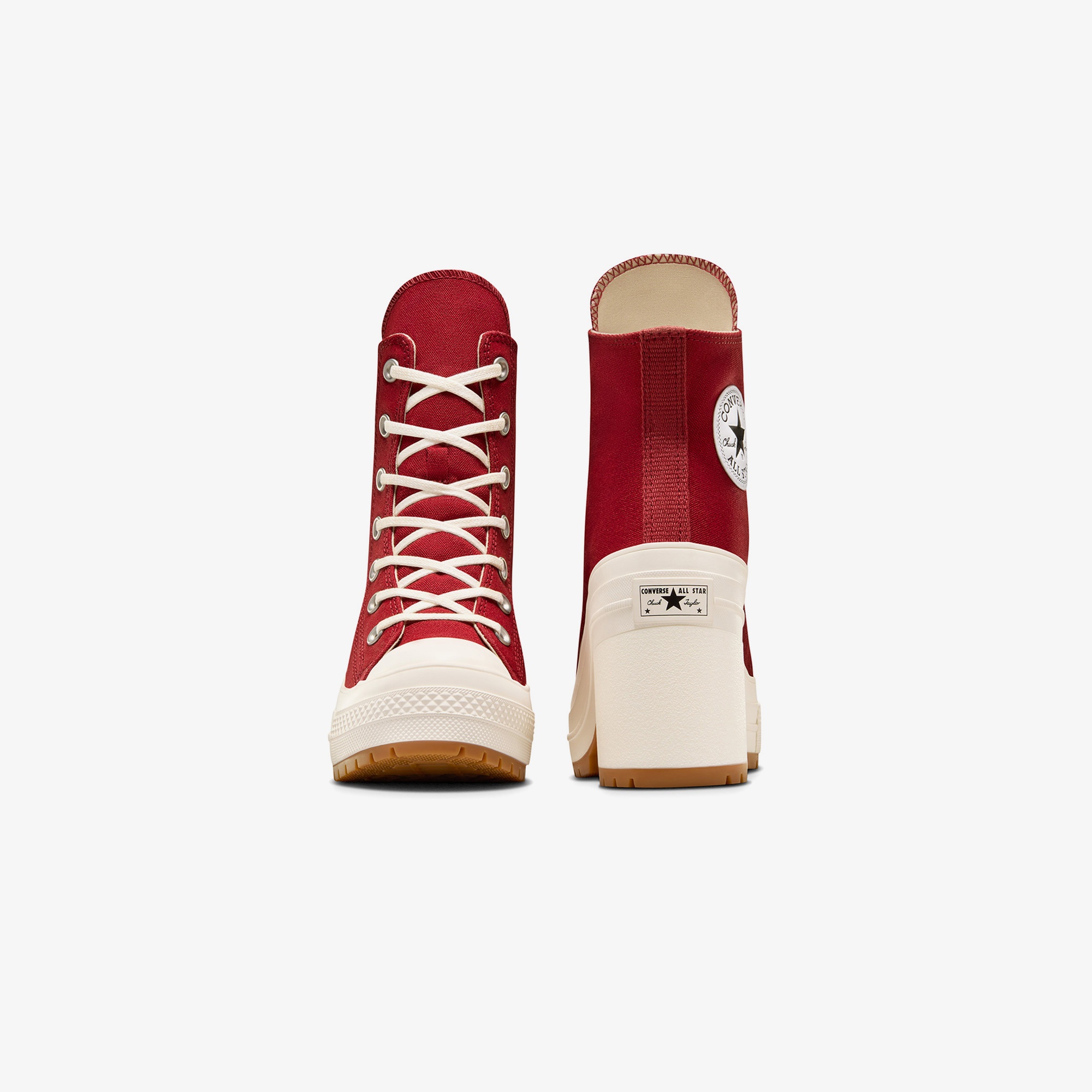 Converse Chuck 70 De Luxe Heel Unisex Kırmızı Platform Sneaker