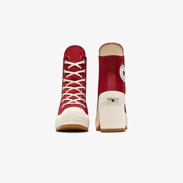  Converse Chuck 70 De Luxe Heel Unisex Kırmızı Platform Sneaker