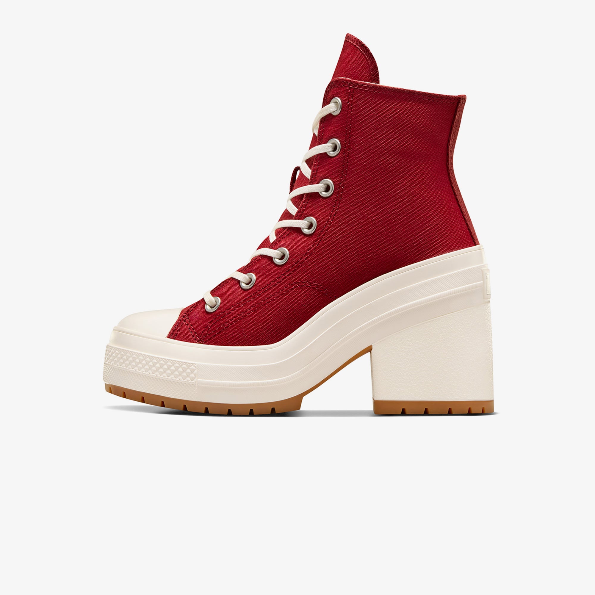 Converse Converse Bordo Chuck 70 De Luxe Heel Unisex Kırmızı Platform Sneaker | FashFed Bordo - 5. görsel
