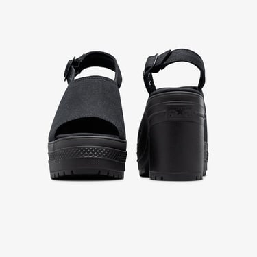  Converse Chuck 70 De Luxe Heel Unisex Siyah Platform Sandalet