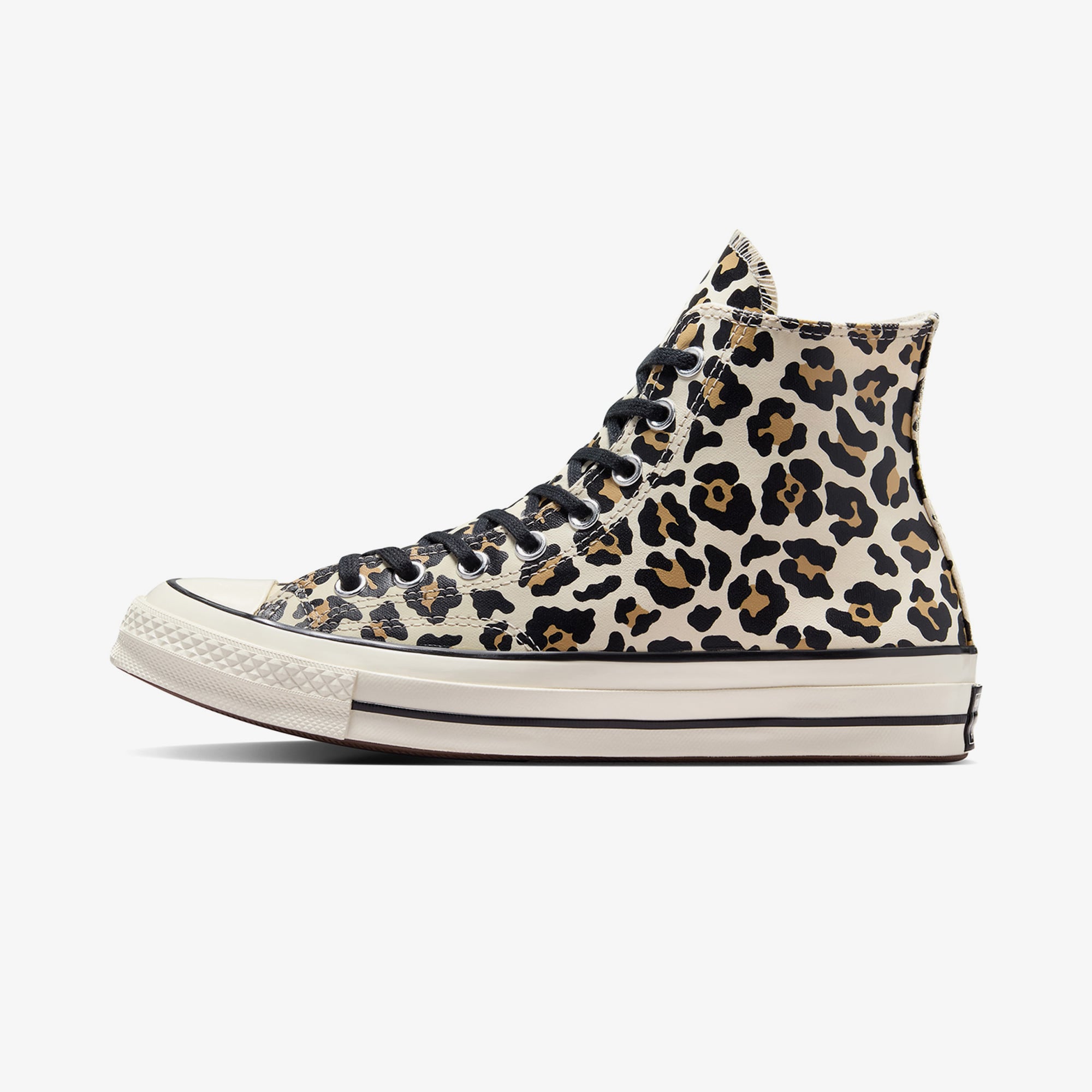 Converse Chuck 70 Leopard Print Unisex Krem Sneaker - Görsel 5