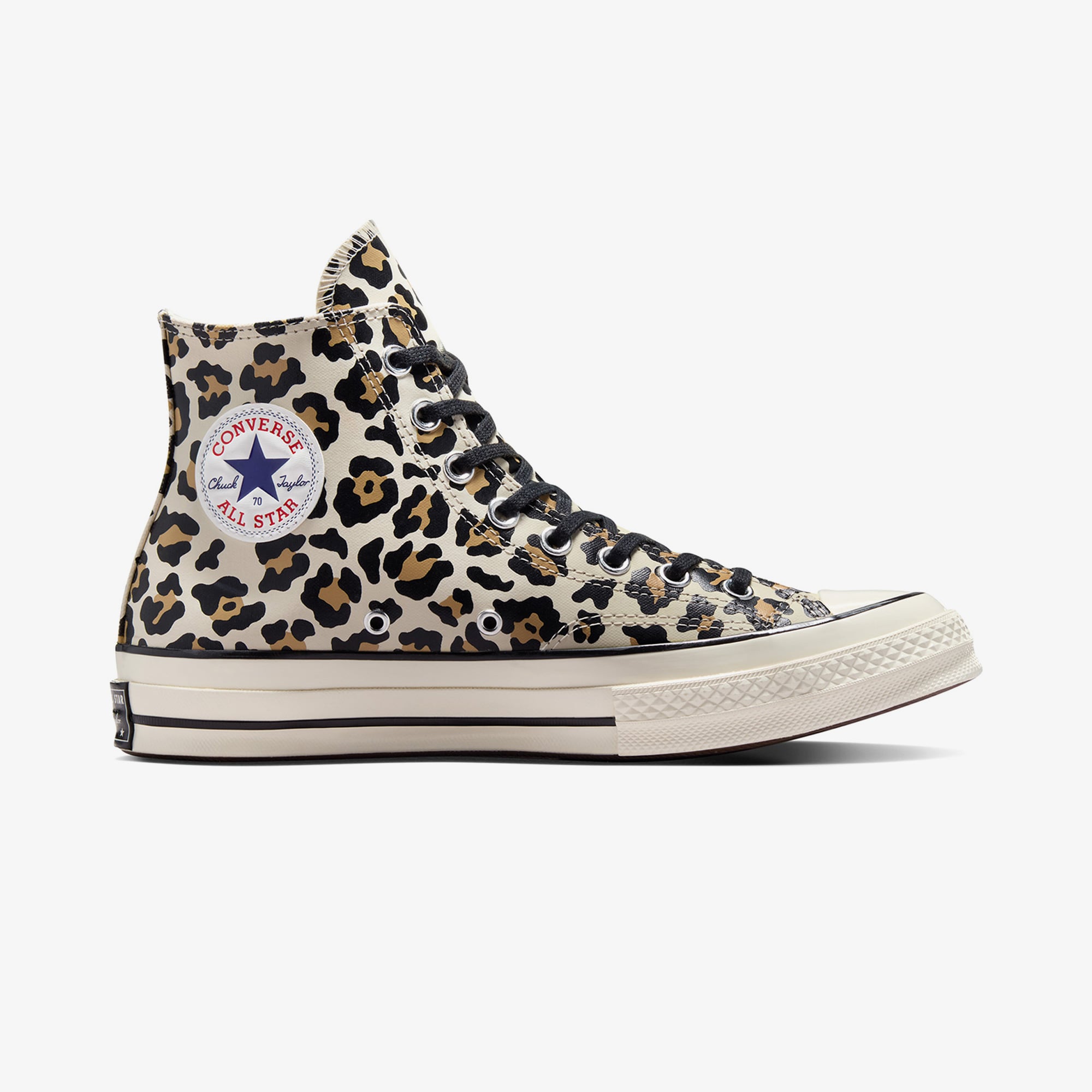 Converse Chuck 70 Leopard Print Unisex Krem Sneaker - Görsel 2