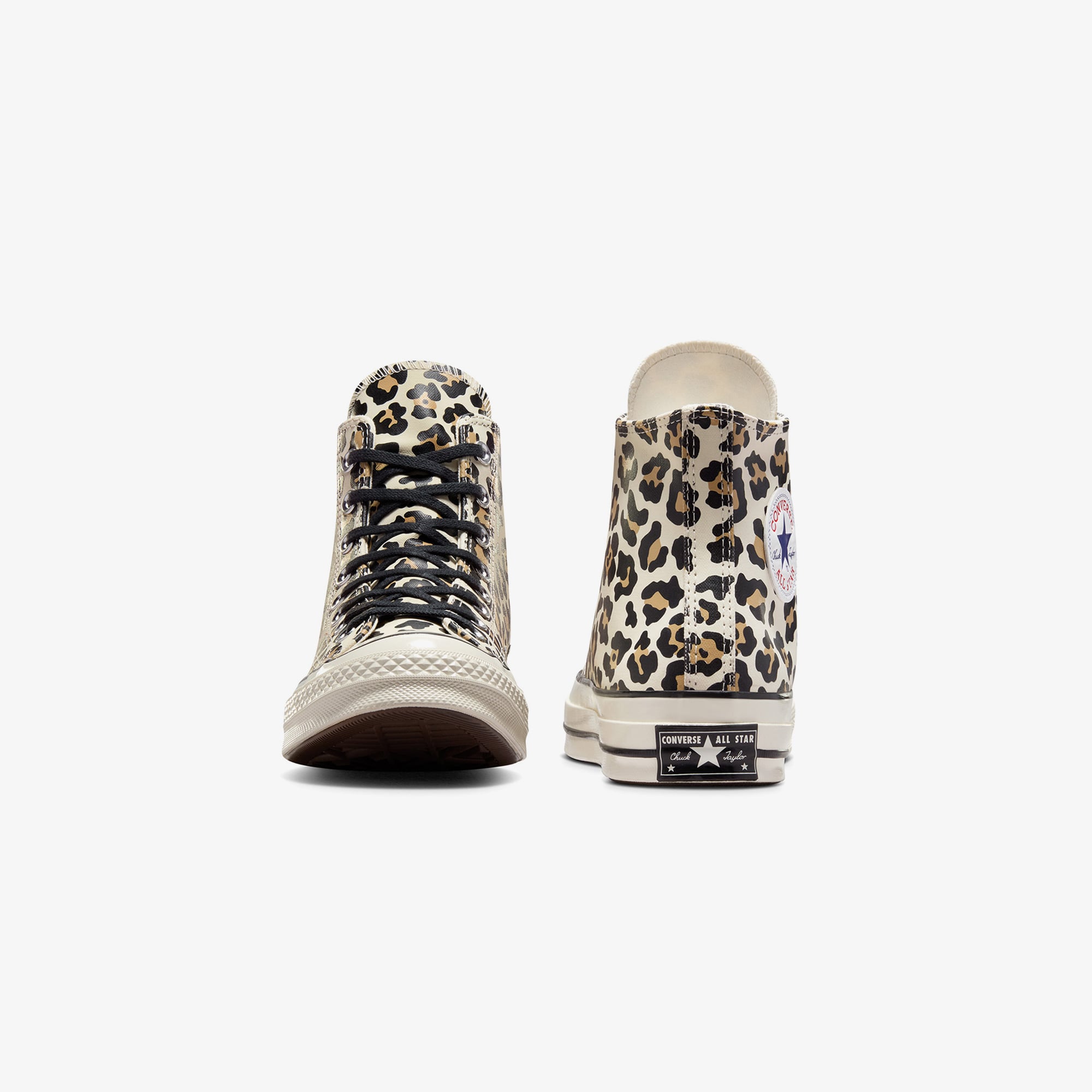 Converse Chuck 70 Leopard Print Unisex Krem Sneaker - Görsel 3