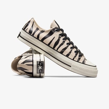  Converse Chuck 70 Zebra Print Unisex Bej Sneaker