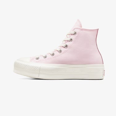  Converse Chuck Taylor All Star Lift Hearts Unisex Pembe Platform Sneaker