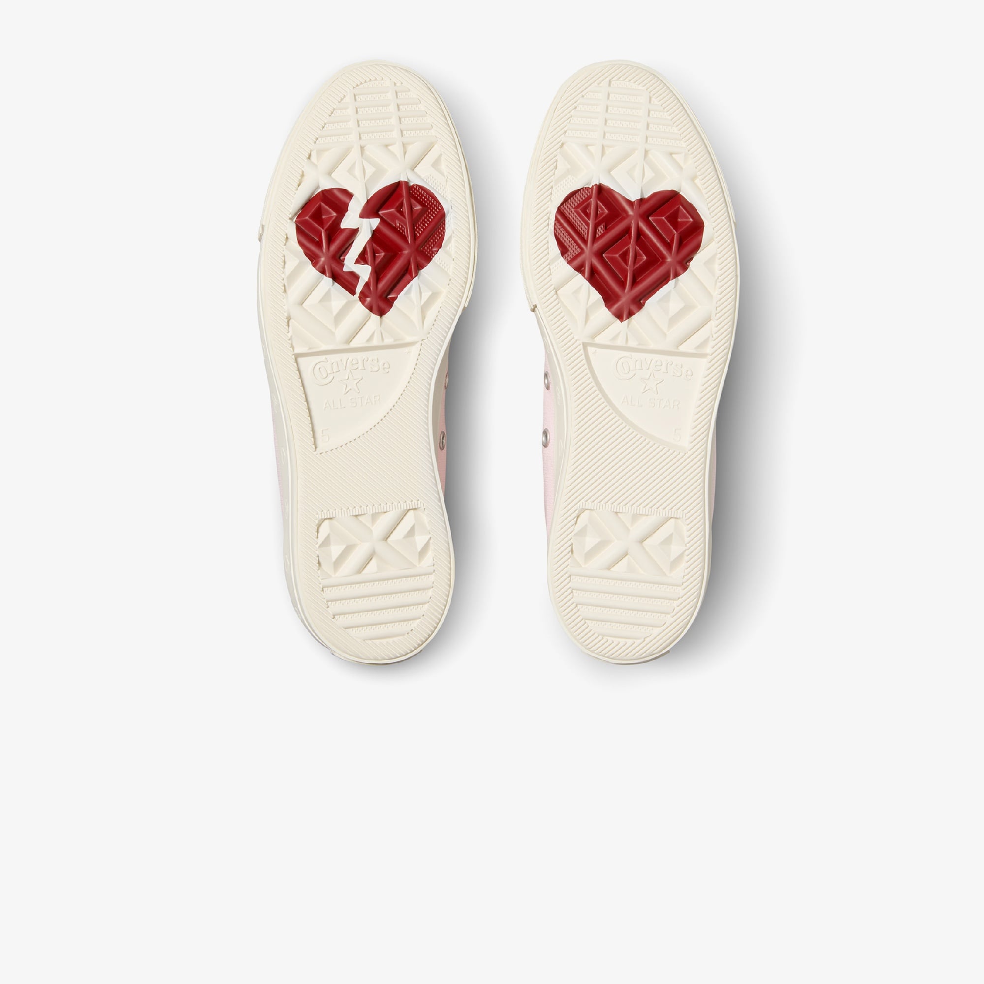 Converse Chuck Taylor All Star Lift Hearts Unisex Pembe Platform Sneaker