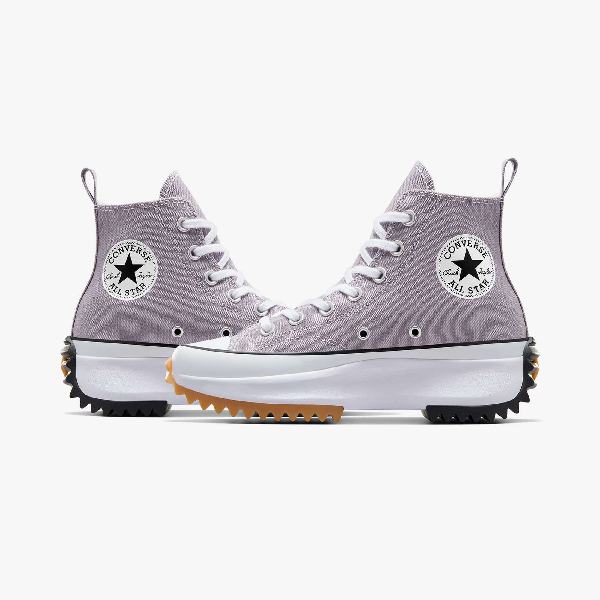 Converse Converse Mor Run Star Hike Unisex Gri Platform Sneaker | FashFed Mor - 7. görsel