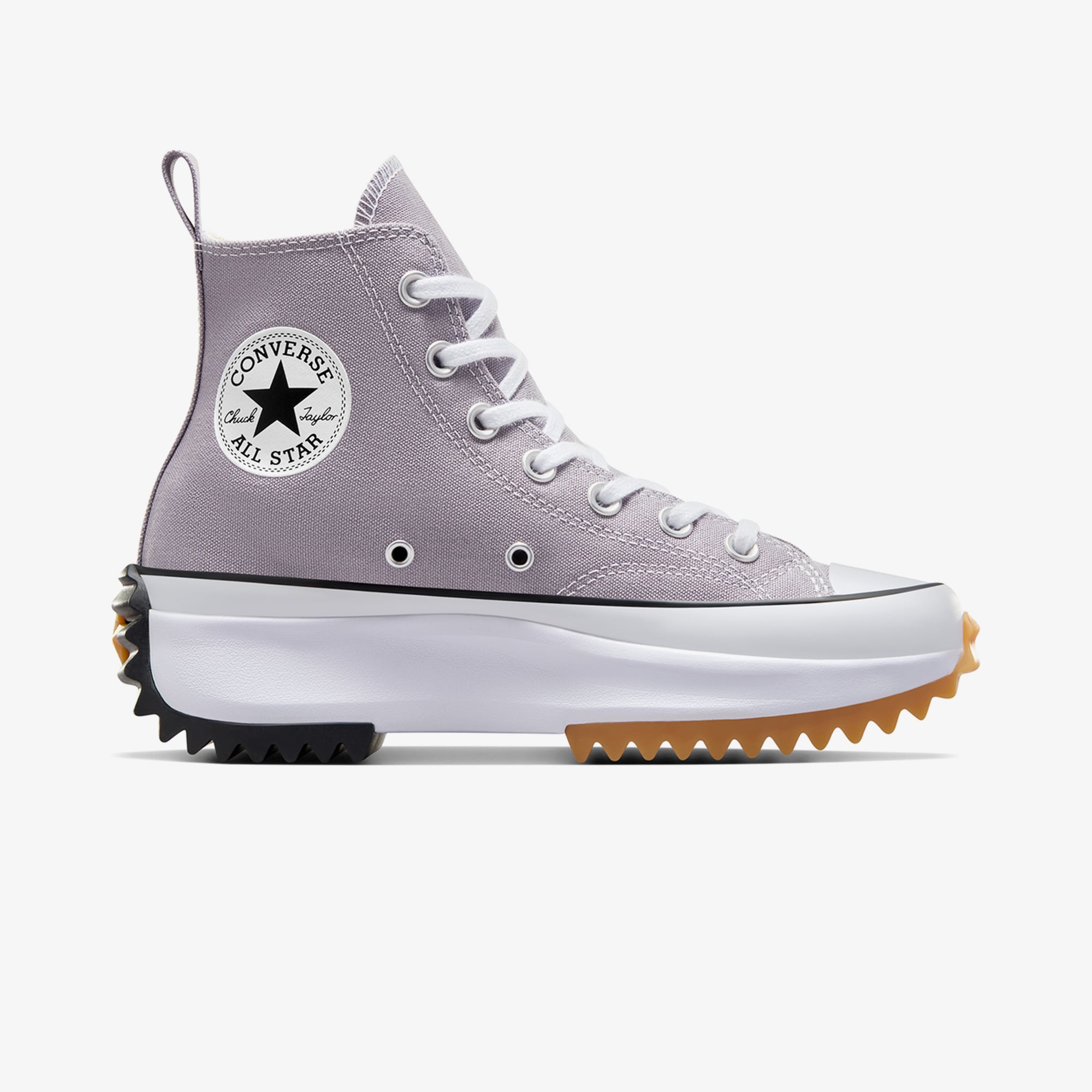 Converse Converse Mor Run Star Hike Unisex Gri Platform Sneaker | FashFed Mor - 2. görsel