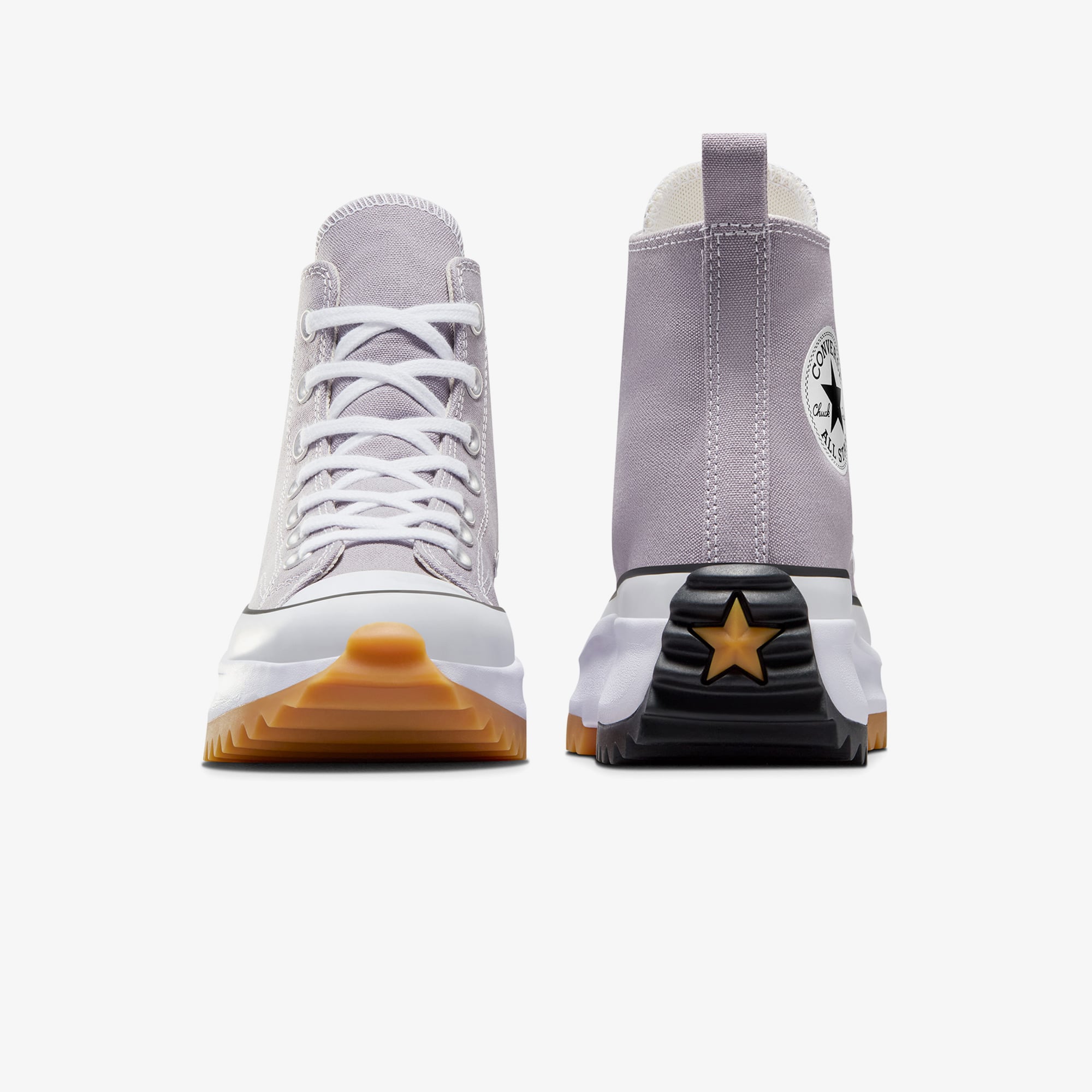 Converse Converse Mor Run Star Hike Unisex Gri Platform Sneaker | FashFed Mor - 3. görsel