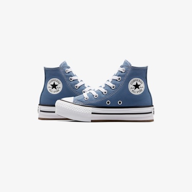  Converse Chuck Taylor All Star EVA Lift Çocuk Mavi Platform Sneaker