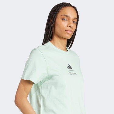  adidas Mercedes Amg Petronas Formula One Team Kadın Yeşil T-Shirt