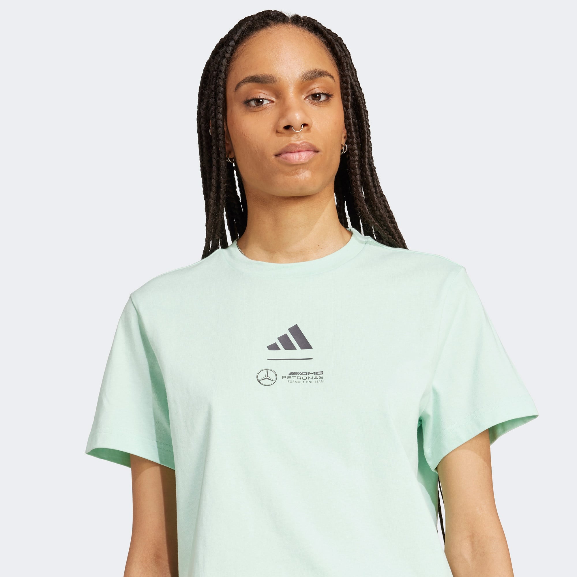 adidas Mercedes Amg Petronas Formula One Team Kadın Yeşil T-Shirt