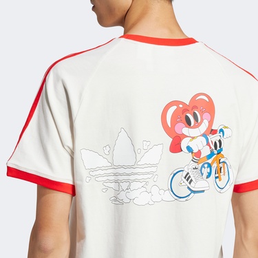  adidas Cali Erkek Beyaz T-Shirt