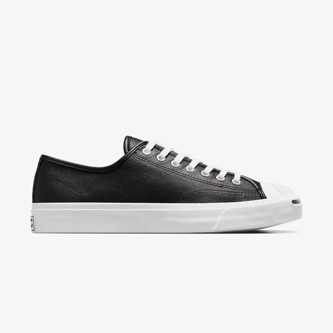  Converse Jack Purcell Unisex Siyah Deri Sneaker