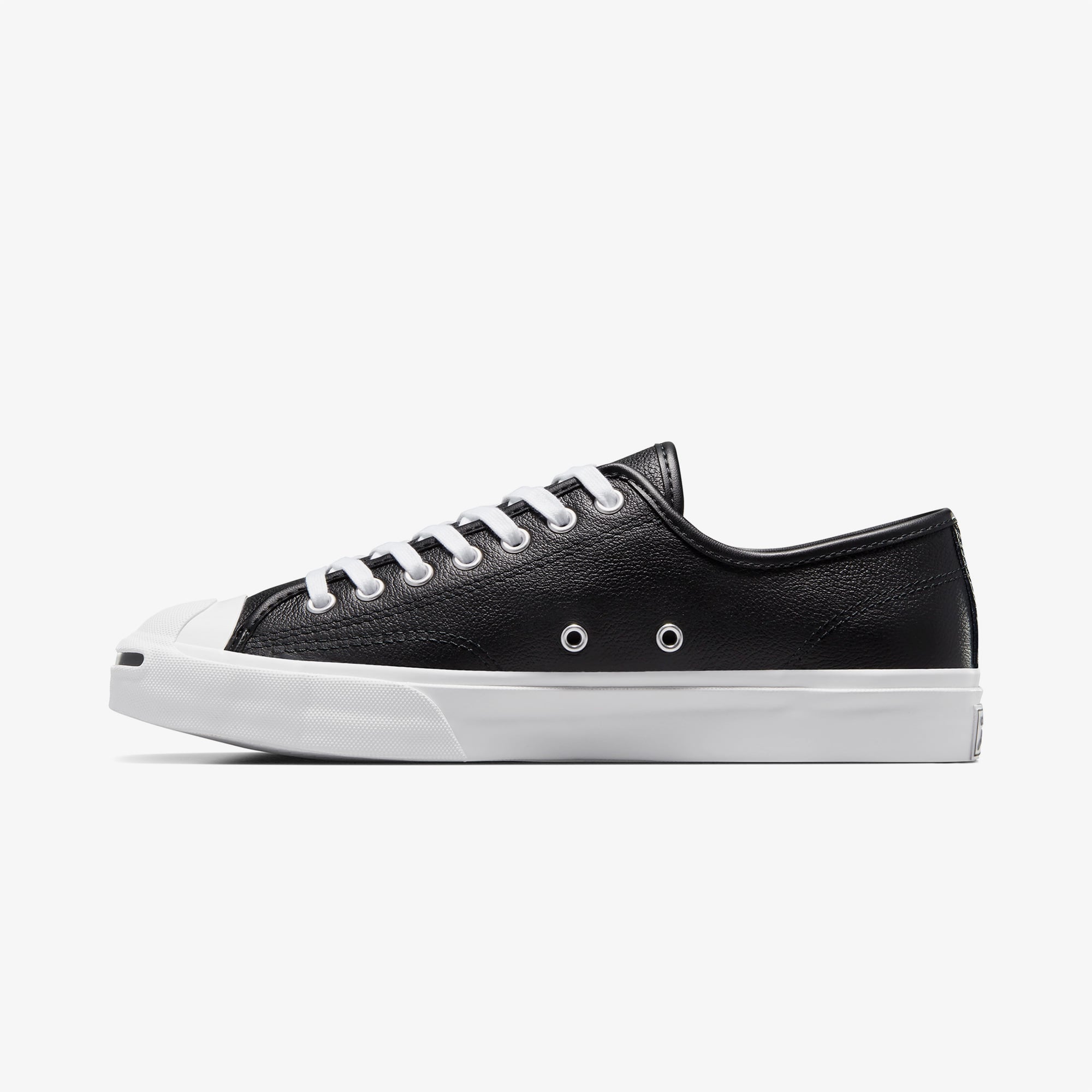 Converse Jack Purcell Unisex Siyah Deri Sneaker - Görsel 5