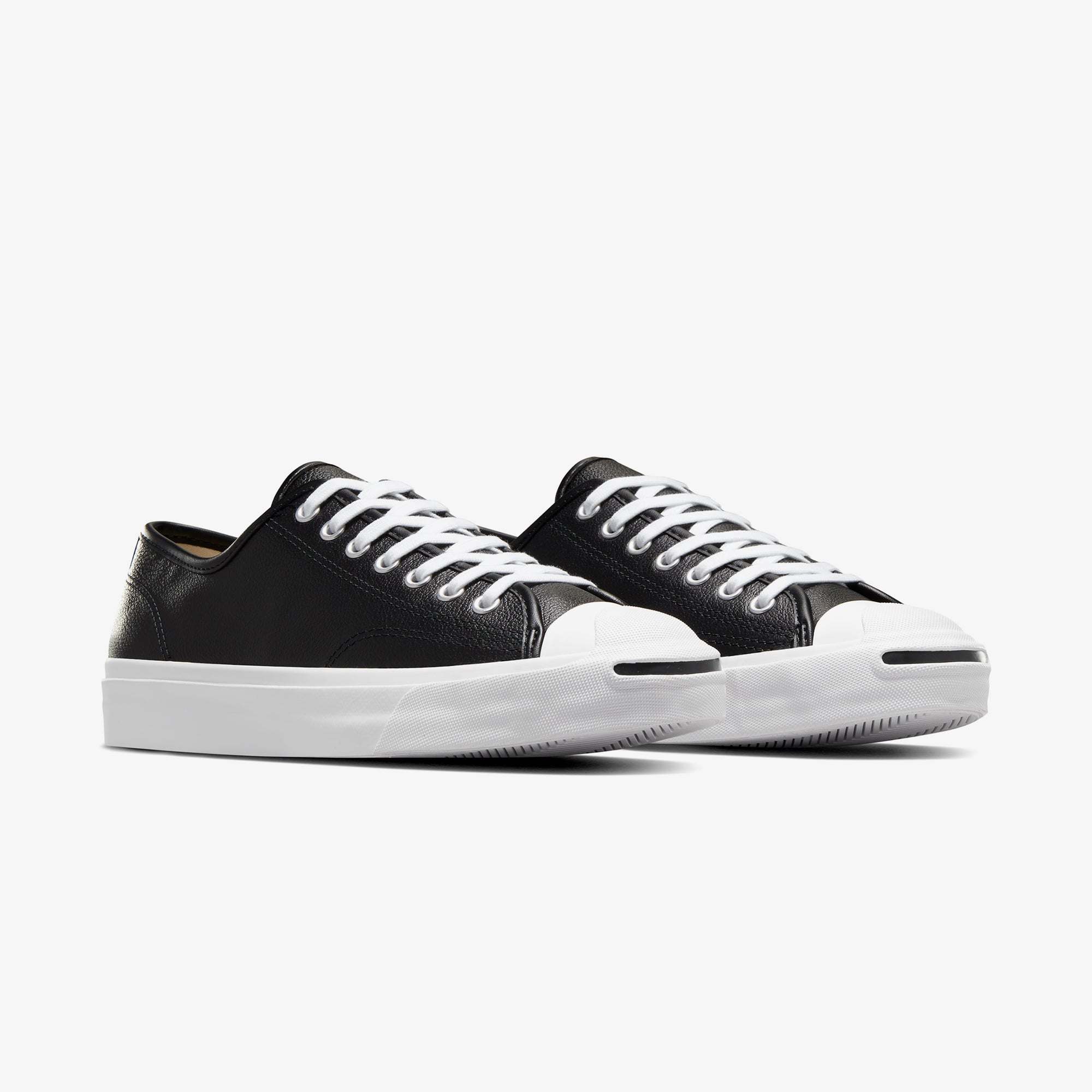 Converse Jack Purcell Unisex Siyah Deri Sneaker - Görsel 3