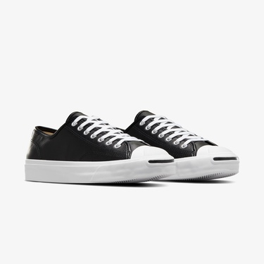  Converse Jack Purcell Unisex Siyah Deri Sneaker